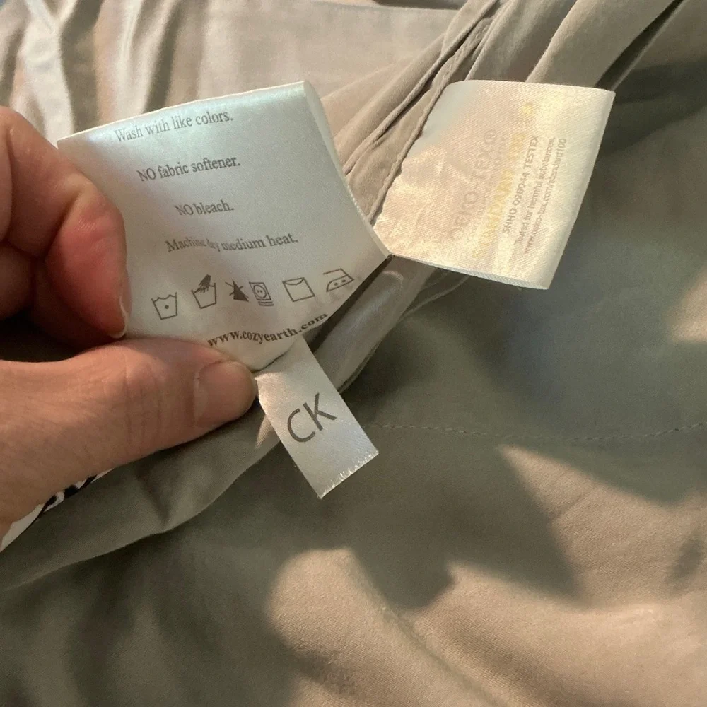 Cozy Earth Gray sheets cal king